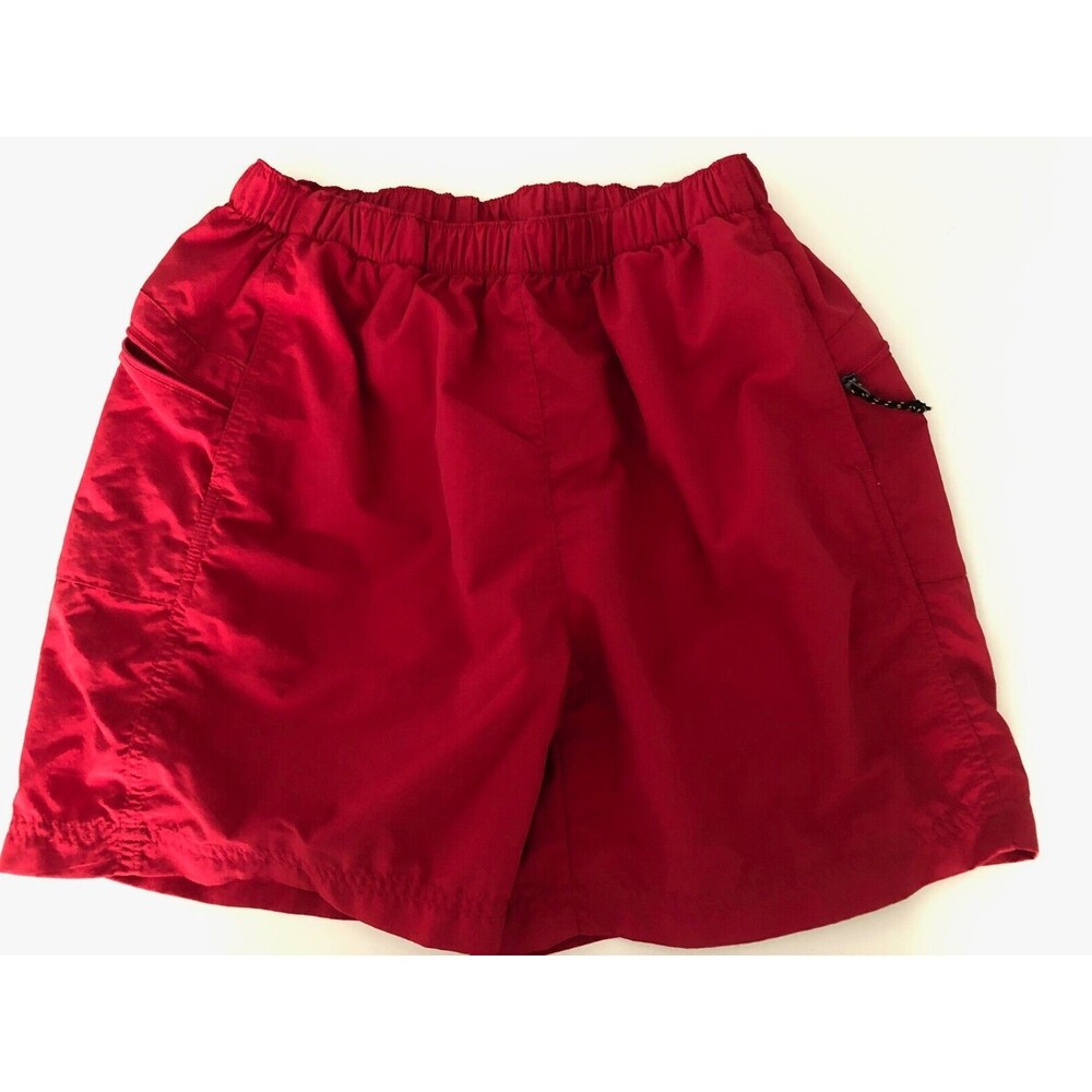 Eastern Mountain Sports Red Women's Nylon Shorts Medium Zip Pockets
